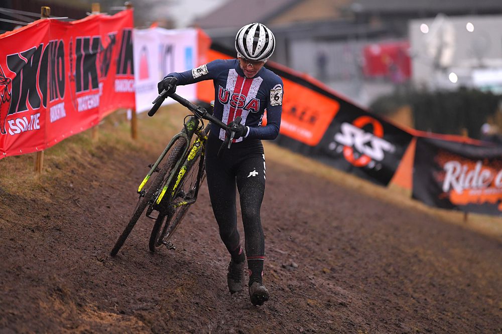 Kaitlin Keough (USA) at UCI Cyclo-cross World Championships in Bogense