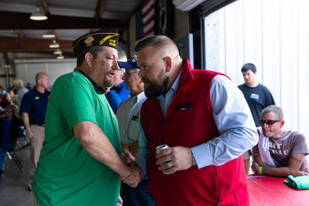 J.R. Majewski at an August veterans event in Sandusky, Ohio