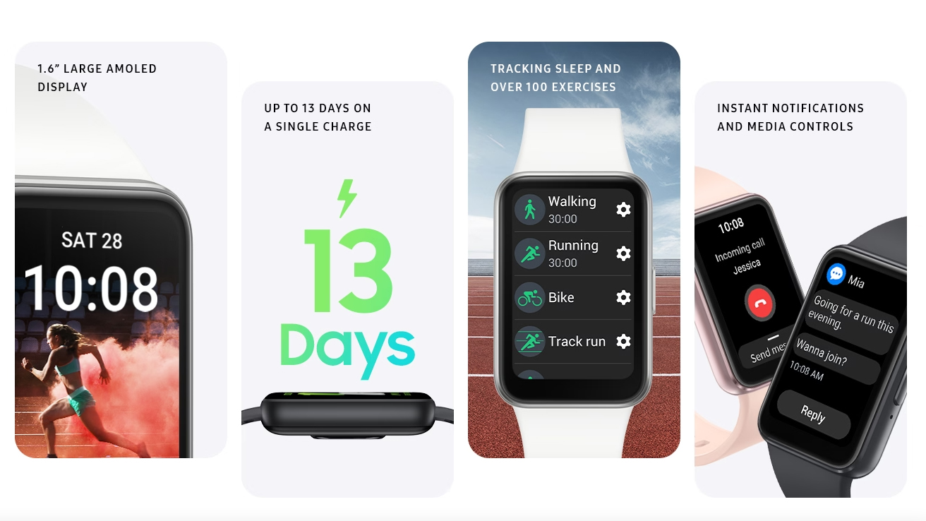 The Samsung Galaxy Fit 3 fitness tracker