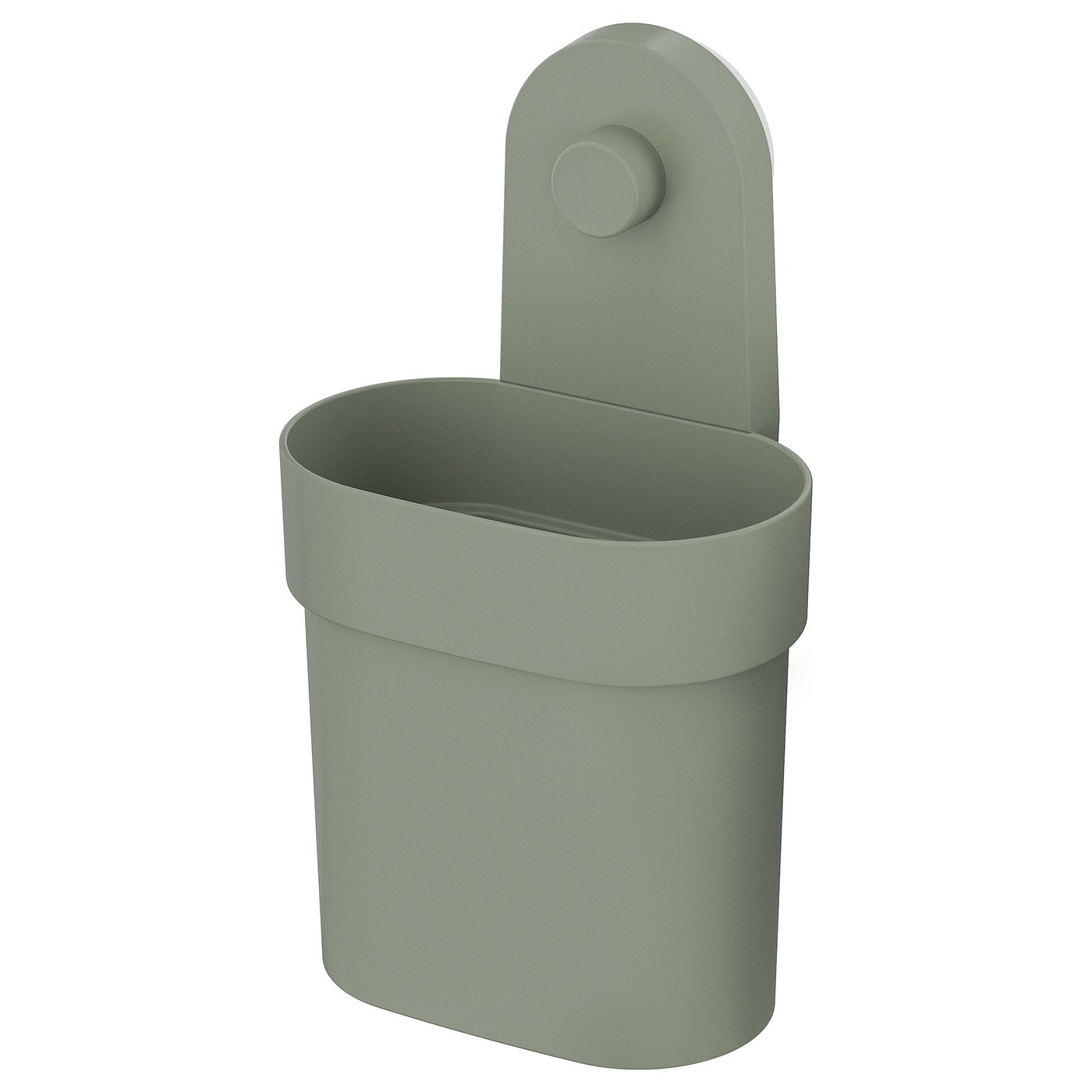 ÖbonÄs Container With Suction Cup - Grey-Green