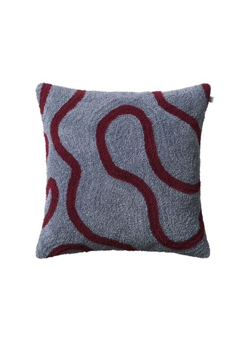 Chhatwal & Jonsson | Swati Cushion Cover in Dusty Blue-Ruby