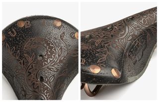 Images shows detail of Brooks B17 Special Jeremy Collins saddle