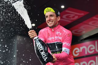 2018 Giro d'Italia: Simon Yates celebrates another day in pink