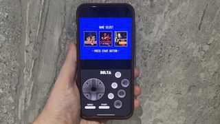 Delta on iPhone playing a SEGA Genesis game