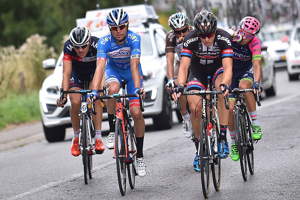 The day's breakaway during stage 6 at the Eneco Tour
