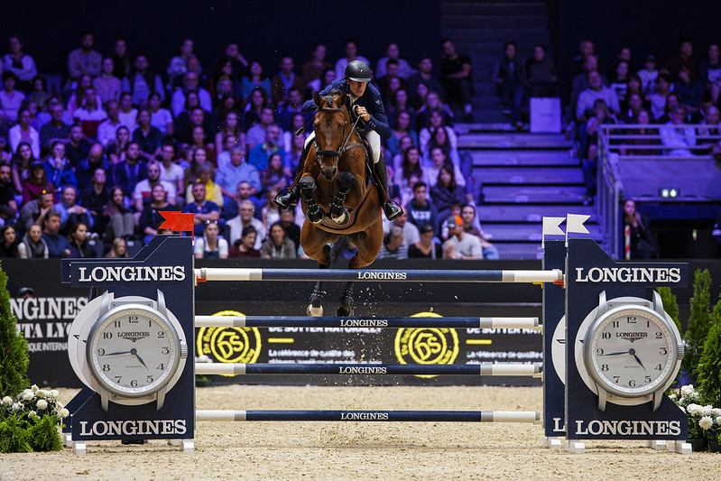 Gregory Wathelet of Belgium rides Bond Jamesbond de Hay to win the Longines FEI Jumping World Cup in Lyon. Copyright &amp;copy;FEI/Leanjo de Koster
