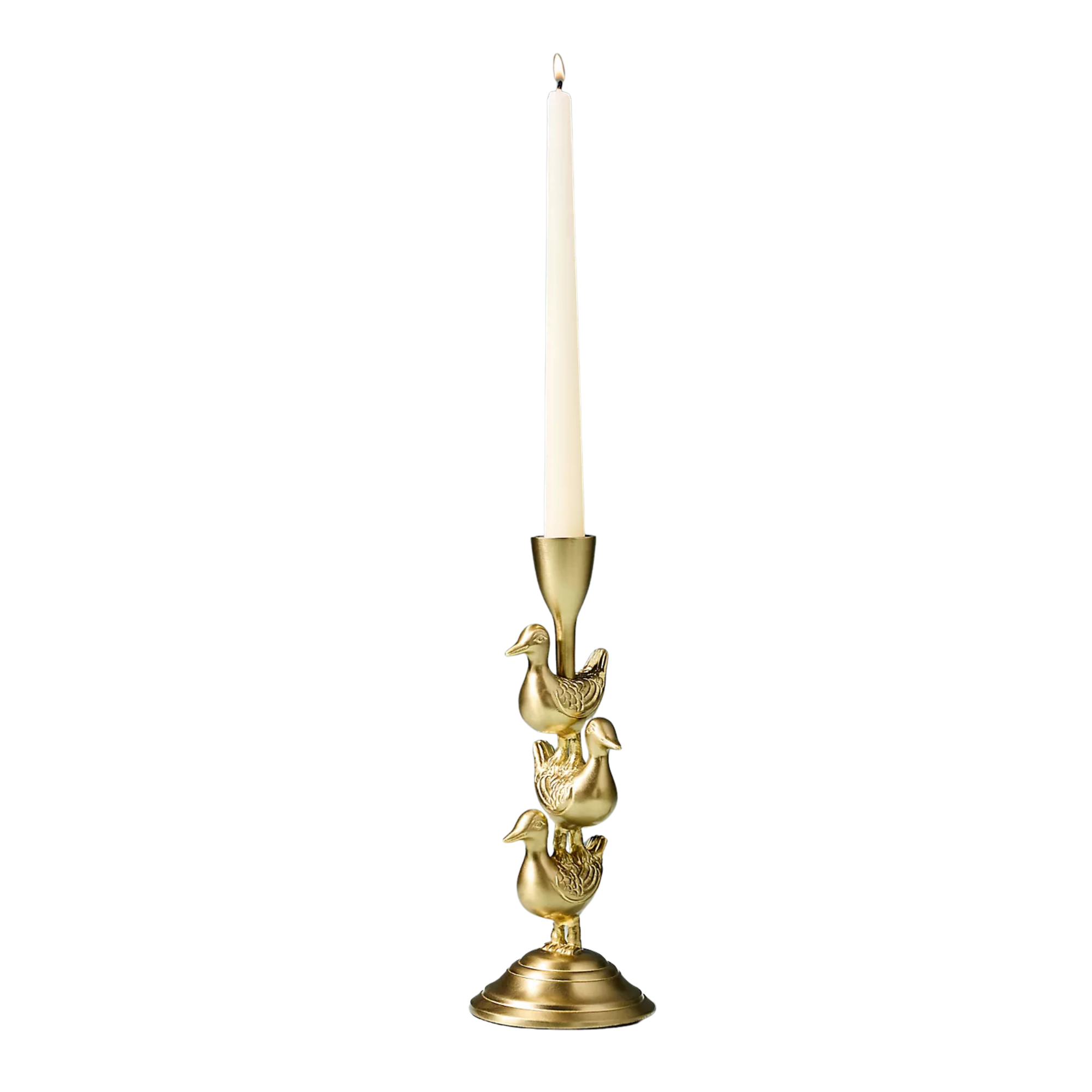 a duck candle holder