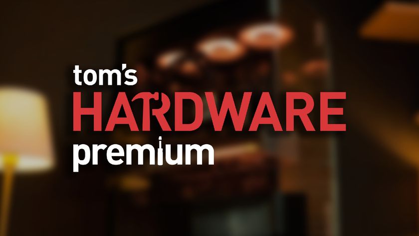 Tom&#039;s Hardware Premium Logo on Blurred background