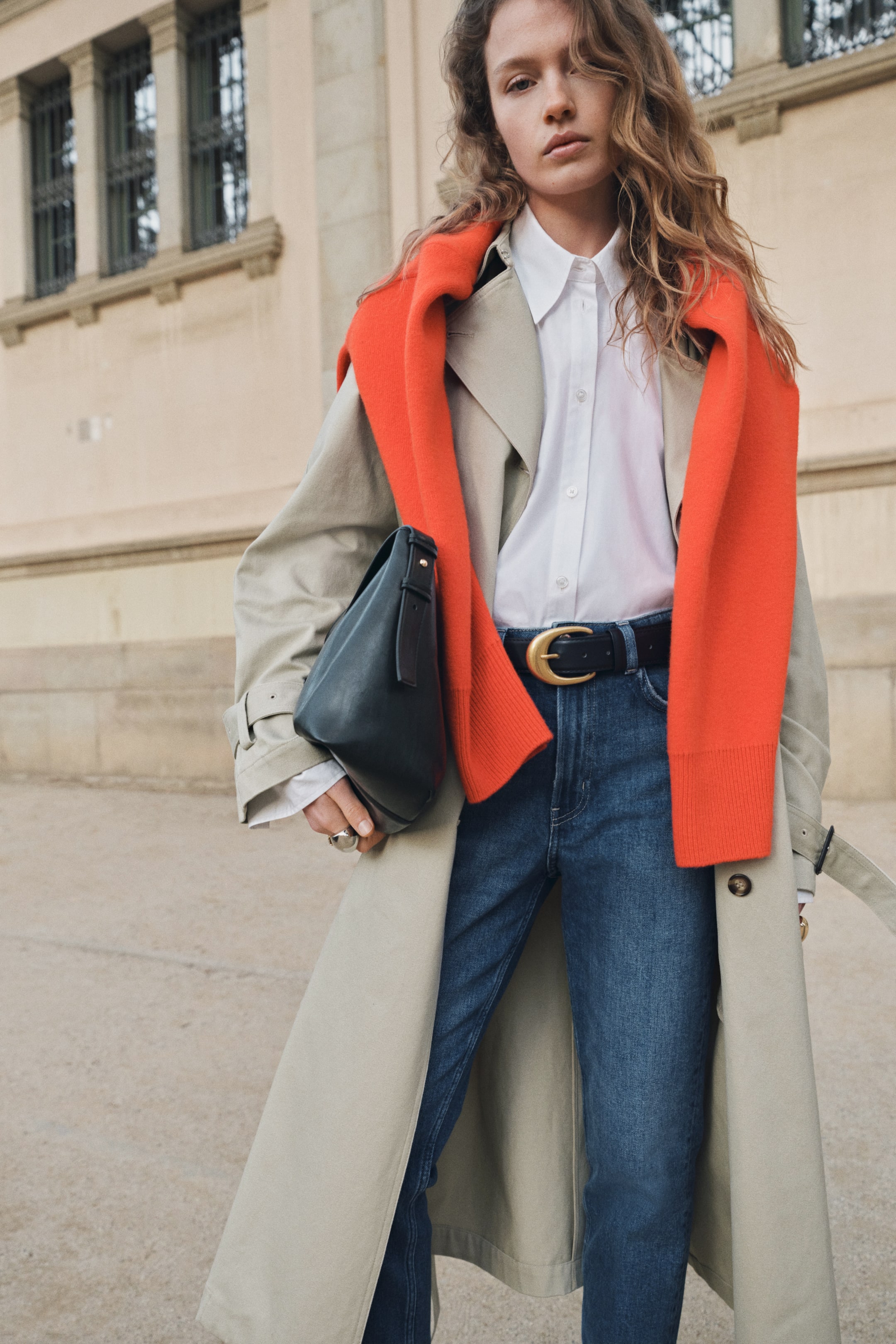 High-Rise Slim Straight Ankle Jeans - Denim Blue