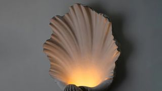 Scalloped wall sconce