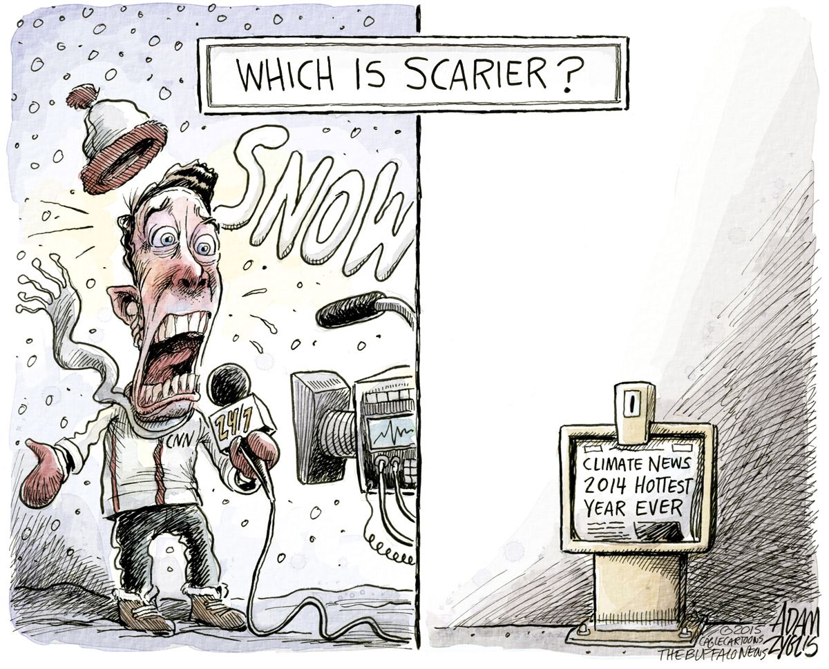 Editorial cartoon world climate change