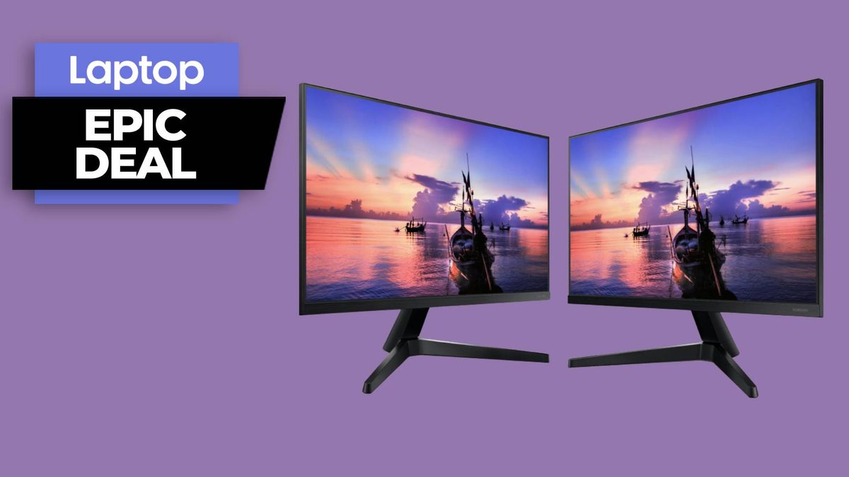 Samsung’s T350 borderless monitor for 9 is ideal for a dual screen setup