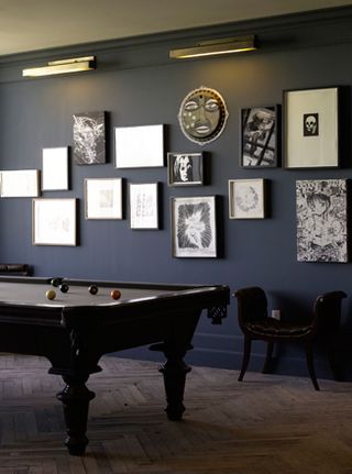 A pool table in a relaxed corner of Soho House West Hollywood