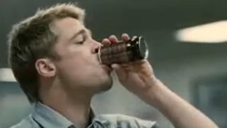 Brad Pitt in a coffee commercial in Japan