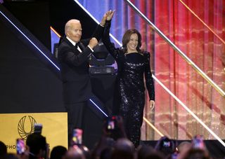 U.S. President Joe Biden introduces Democratic presidential nominee, U.S. Vice President Kamala Harris at the Congressional Black Caucus Foundation 2024 Phoenix Awards at the Walter E. Washington Convention Center on September 14, 2024 in Washington, DC.