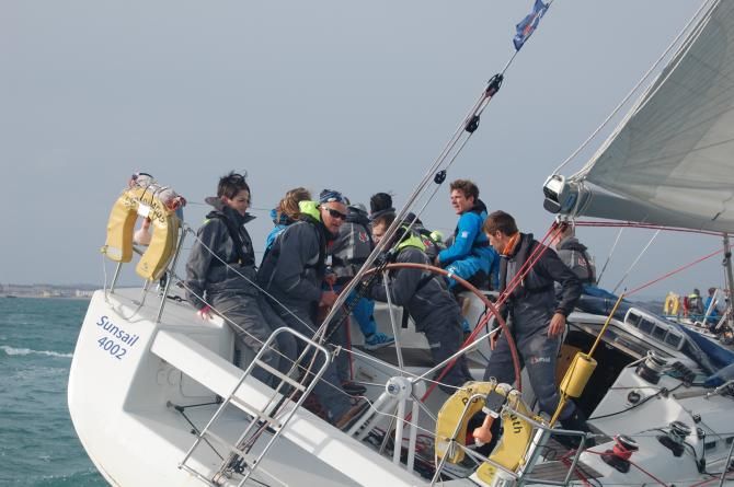 The action on board