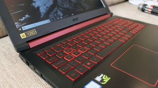 An Acer Nitro 5 close-up