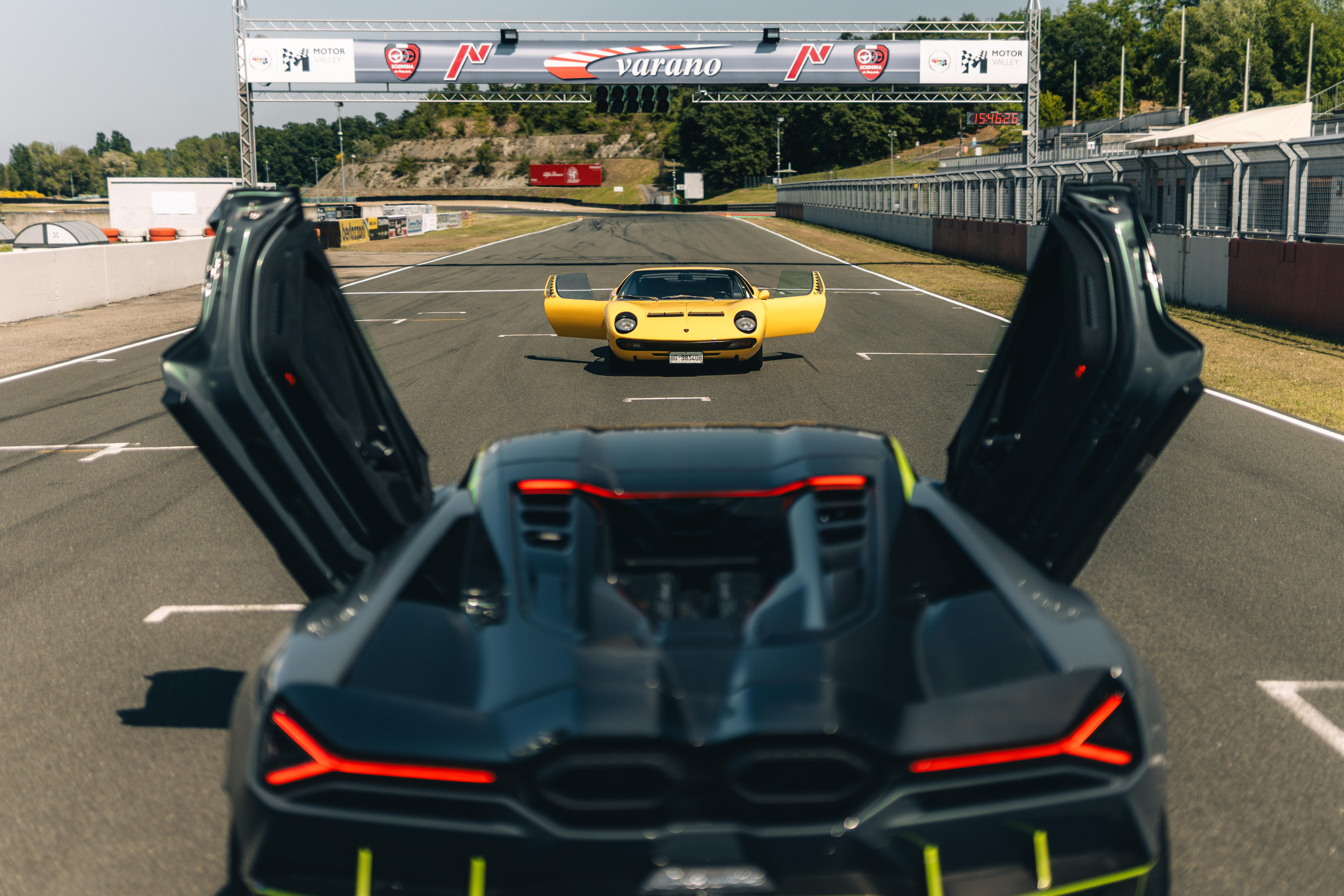 The 2026 Lamborghini Revuelto meets the Miura