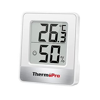 Thermopro Tp49 Small Digital Hygrometer Indoor Thermometer Ambient Thermometer Temperature Monitor and Humidity Meter for Home Office Comfort Reptile Thermometer