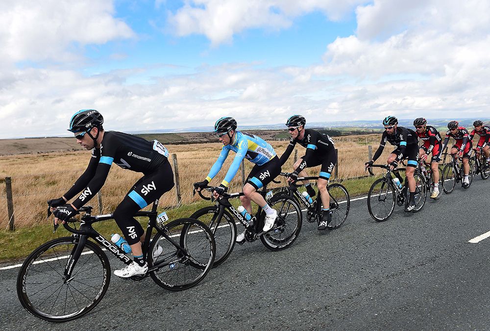 Lars Petter Nordhaug (Team Sky) safe in the leader's jersey