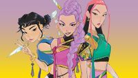 Artwork from the Netflix KPop Demon Hunters art book
