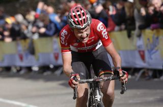 Tim Wellens (Lotto Soudal) attacking late on