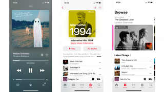 Apple Music app screenshots