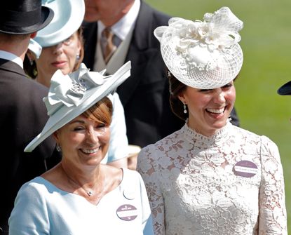 Catherine, Duchess of Cambridge and her mother Carole Middleton attend day 1 of Royal Ascot