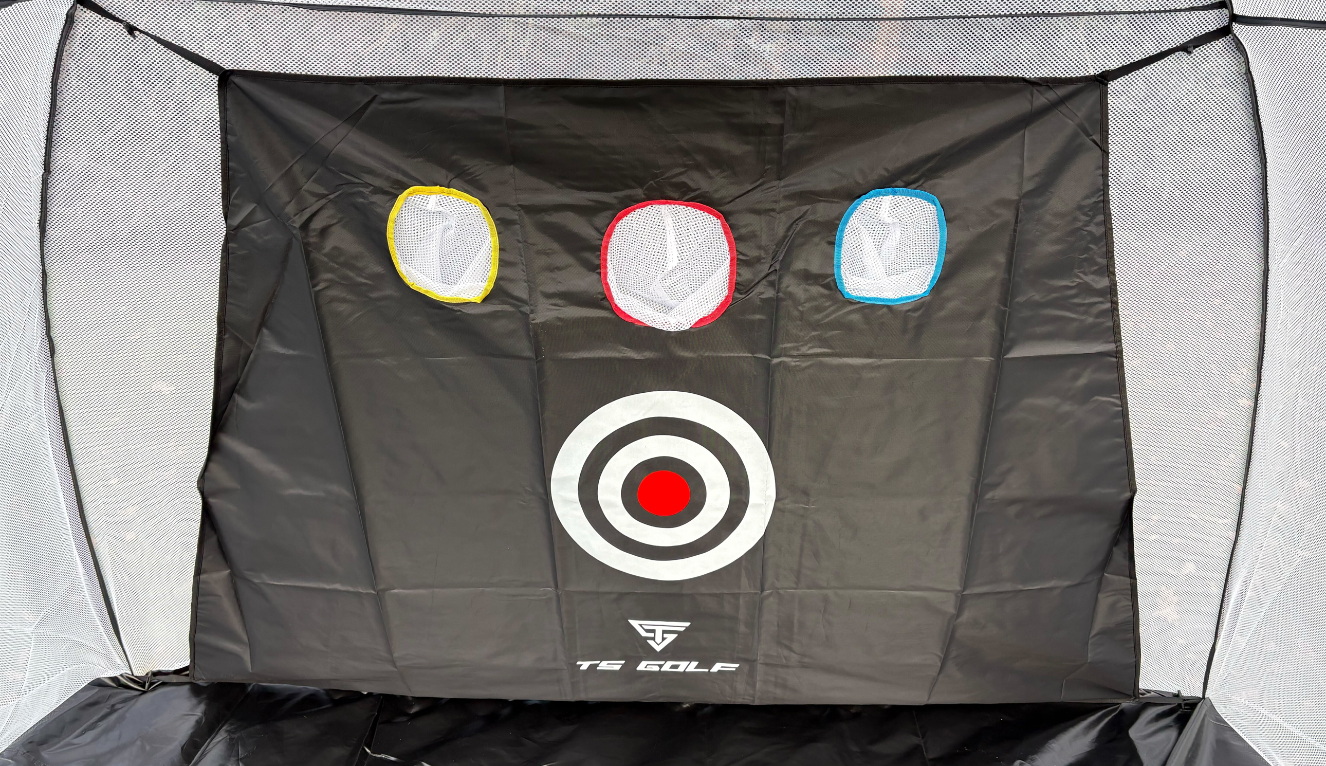 The backboard of the TS Golf Practice Net