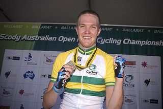Oh yeah baby! Gold medallist and Aussie Road Champion Travis Meyer from Western Australia.