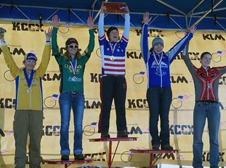 Kacey Mandefield wins the 2007 USAC Collegiate 'Cross National Championships.