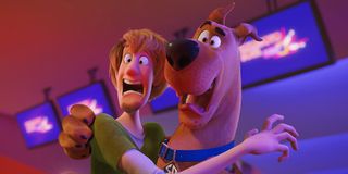 Shaggy (Will Forte) and Scooby-Doo (Frank Welker) Screaming in Scoob