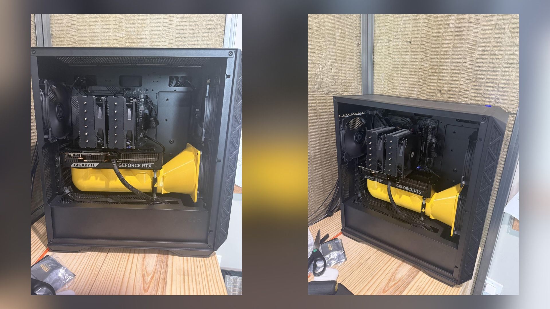 One Redditor has 3D-printed a big yellow air duct to attach to their GPU, and the results are middling: It ‘does nothing but it looks cool’ One Redditor has 3D-printed a big yellow air duct to attach to their GPU, and the results are middling: It ‘does nothing but it looks cool’