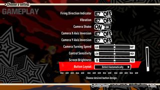 Accessibility options in Persona 5 Tactica