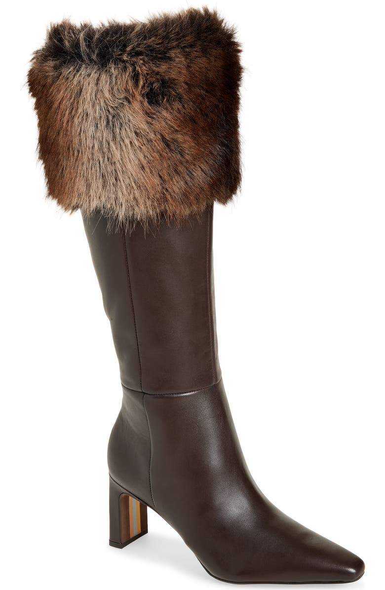 Sylvia Cozy Faux Fur Cuff Knee High Boot
