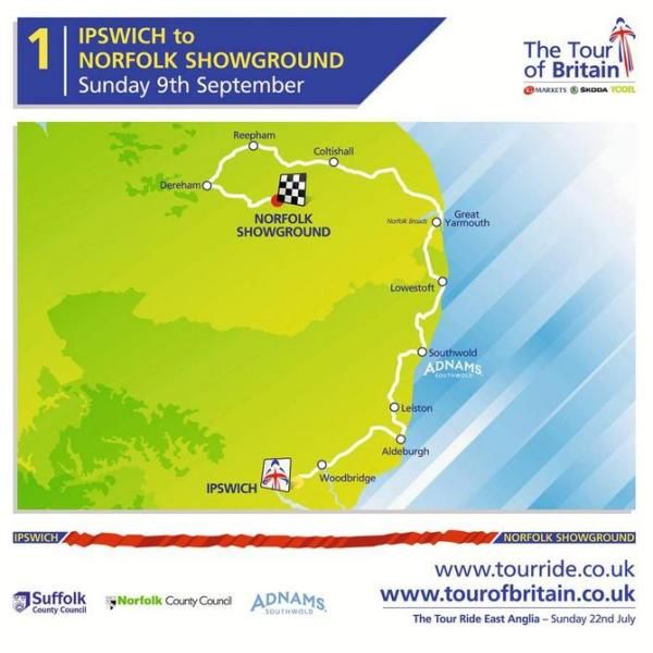 tour of britain first stage route