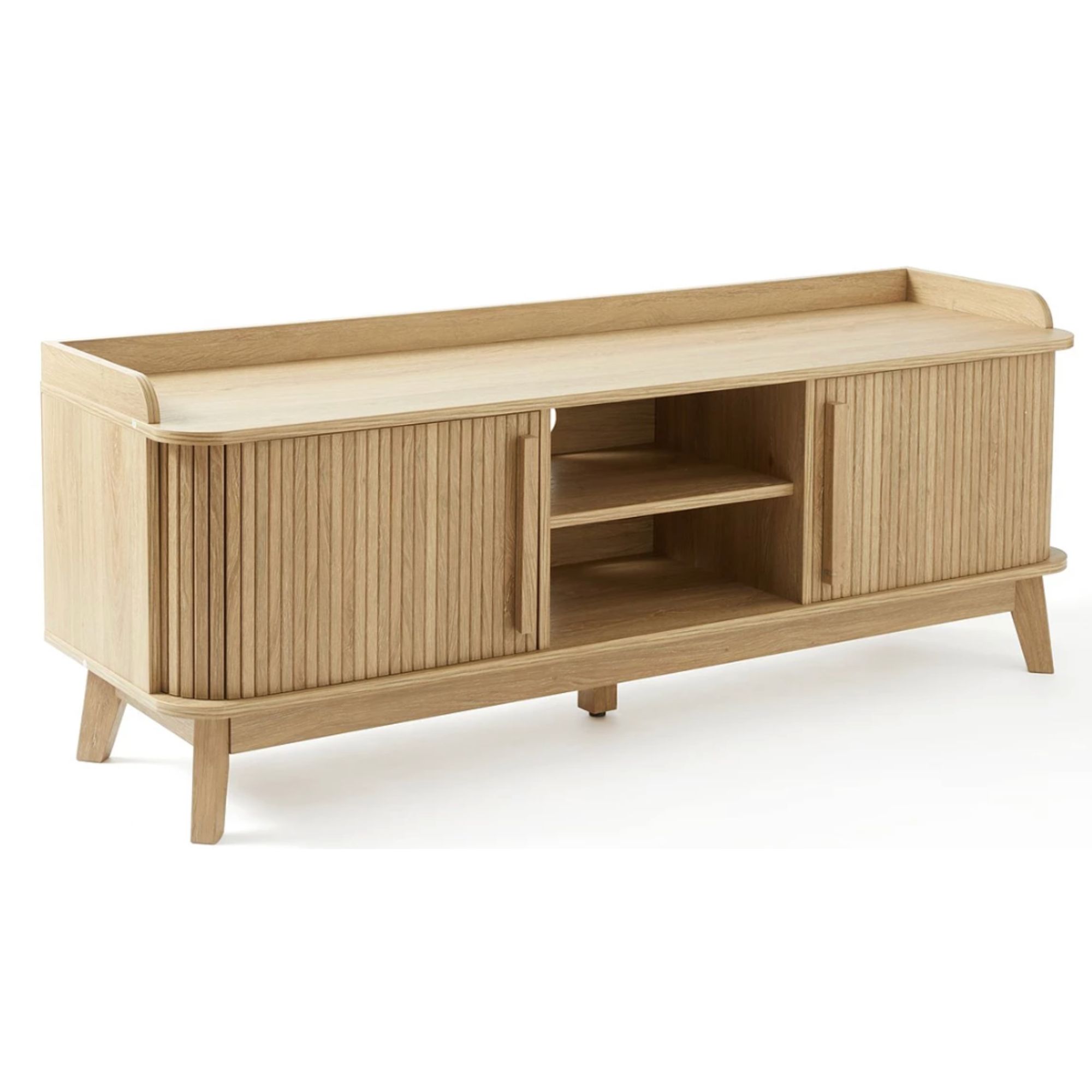 Very, Louvre Tv Unit, slatted wood design