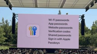 Apple Passwords App Slide, WWDC 2024 Keynote