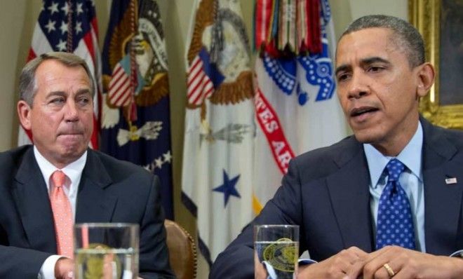 House Speaker John Boehner and President Obama