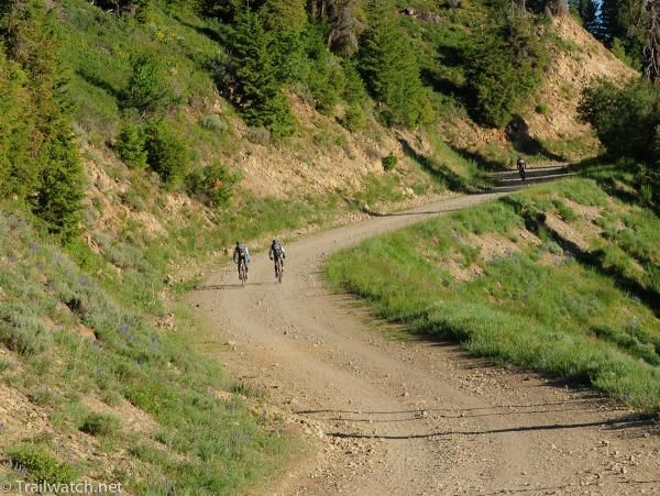 Racers started with over a half-mile fireroad climb