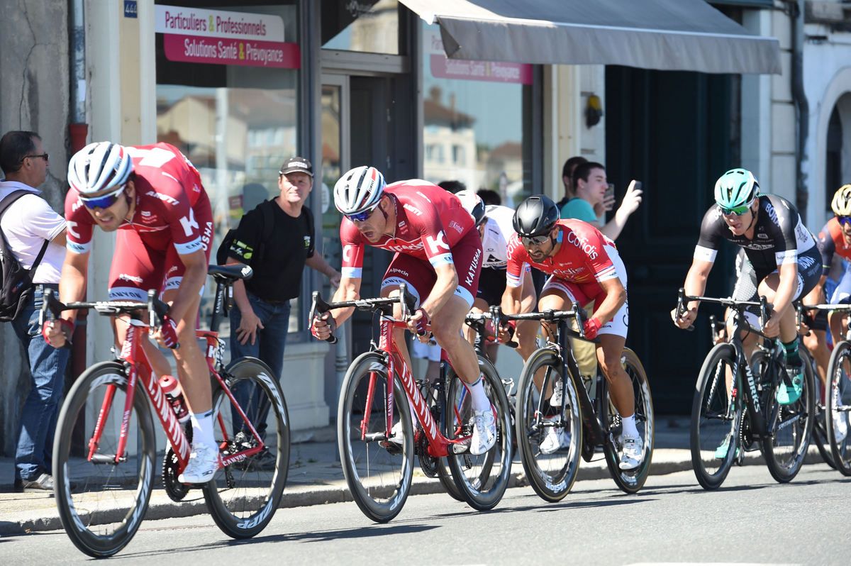 Rick Zabel leading our Alexander Kristoff on stage 5