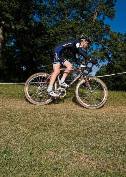 Day two of the Charm City Cross featured new sections like this off-camber turn.