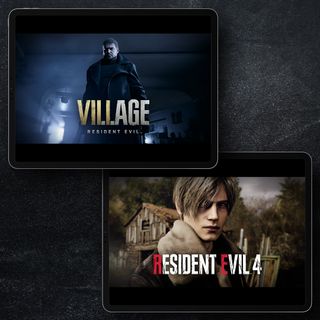 Apple Gaming; images of Resident Evil games on iPads