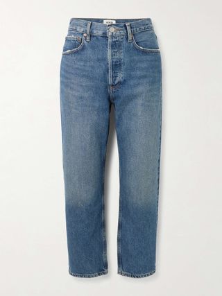 '90s Crop Mid-Rise Straight-Leg Jeans