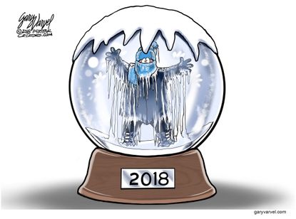 Editorial cartoon U.S. winter weather snow 2018