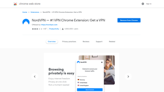 NordVPN extension - Chrome Web Store
