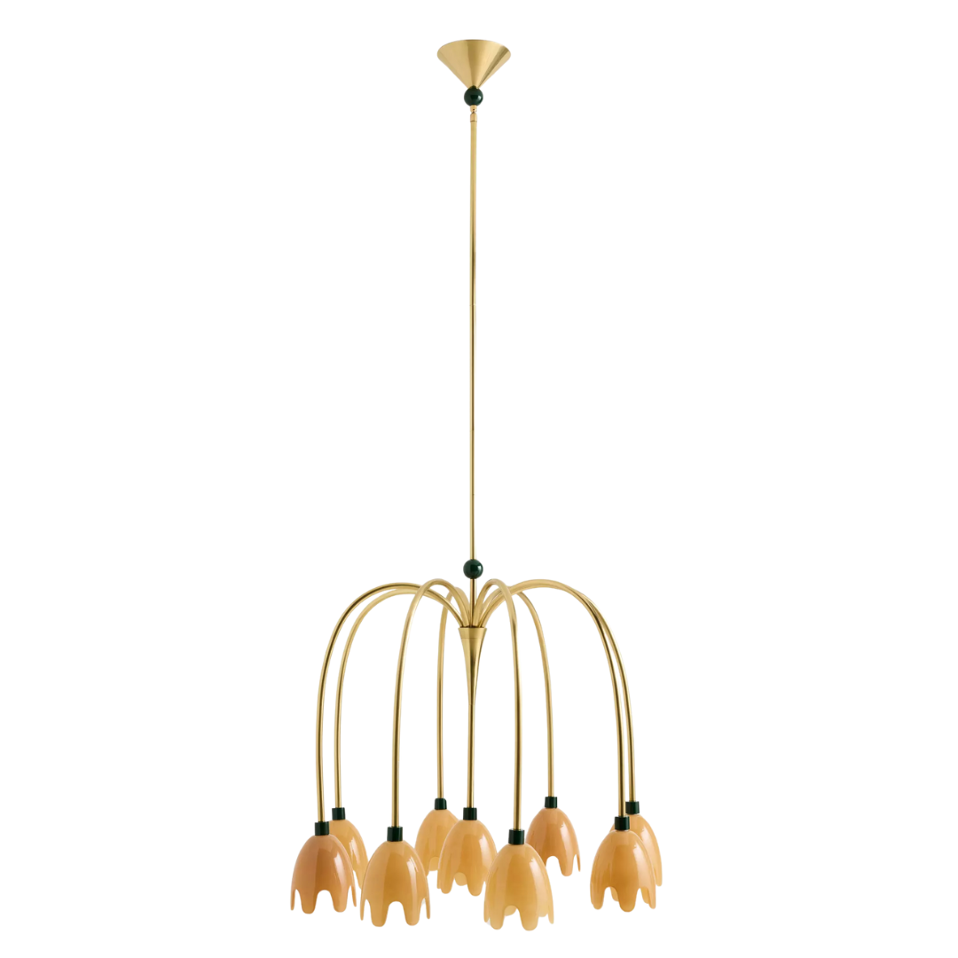 Merve Kahraman Floral Glass Chandelier