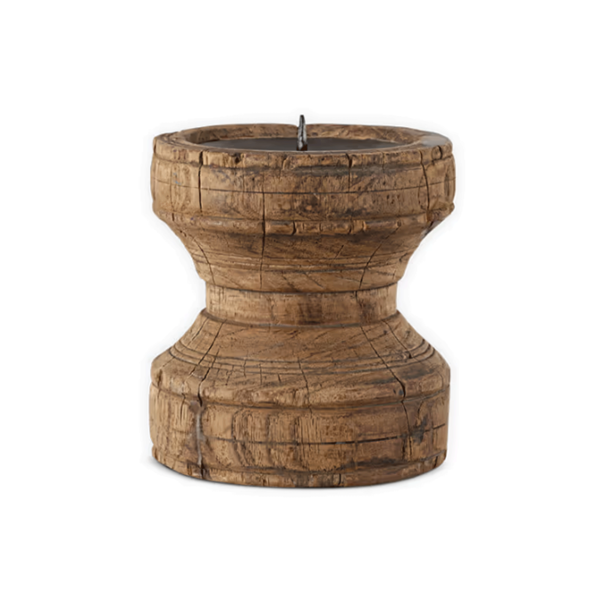 nkuku, Thoko Reclaimed Round Candlestick 