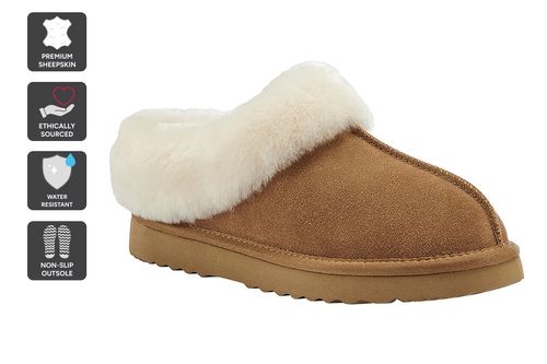 Outback Premium Australian Sheepskin Fluffy Slip on Boot