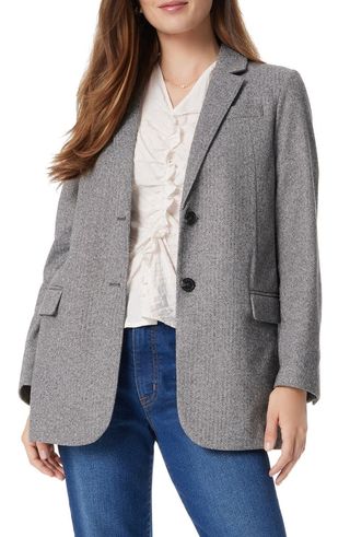 Fallon Slim Herringbone Blazer